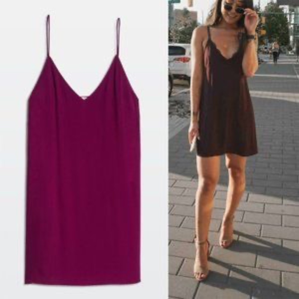 Wilfred Free (Artitzia) Vivienne Slip Dress, Aubergine / Purple, Small